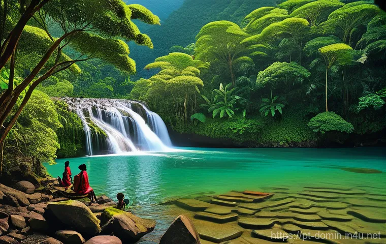 도미니카 연방 독립 과정 - **Prompt 1: Ancient Wai'tukubuli – Harmony with Nature**
    "A serene and majestic landscape depict...