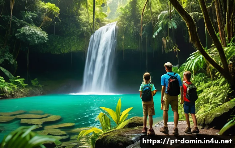 도미니카 연방에서 휴대폰 사용법 - **Prompt:** A vibrant, sun-drenched scene of a family of four (parents in their 30s, a girl around 8...